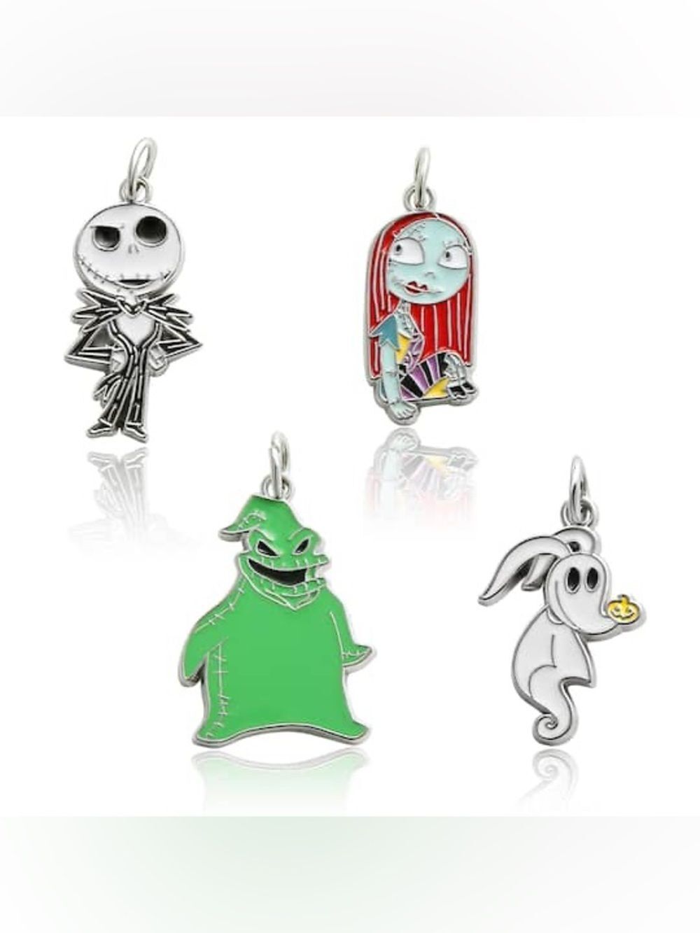 4 New The Nightmare Before Christmas Set of 4 Enamel Charms